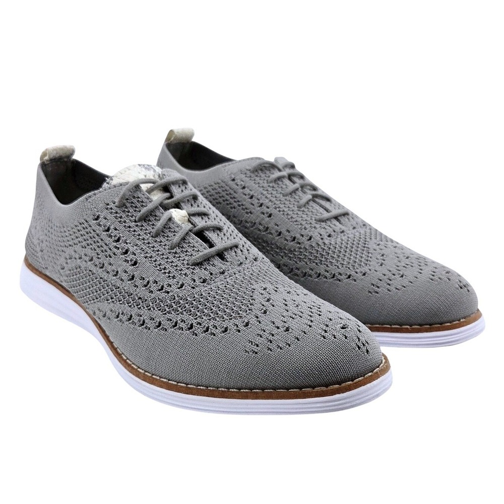 Cole Haan ● ZERØGRAND Womens Grey Knit Oxford - Size 8.5
